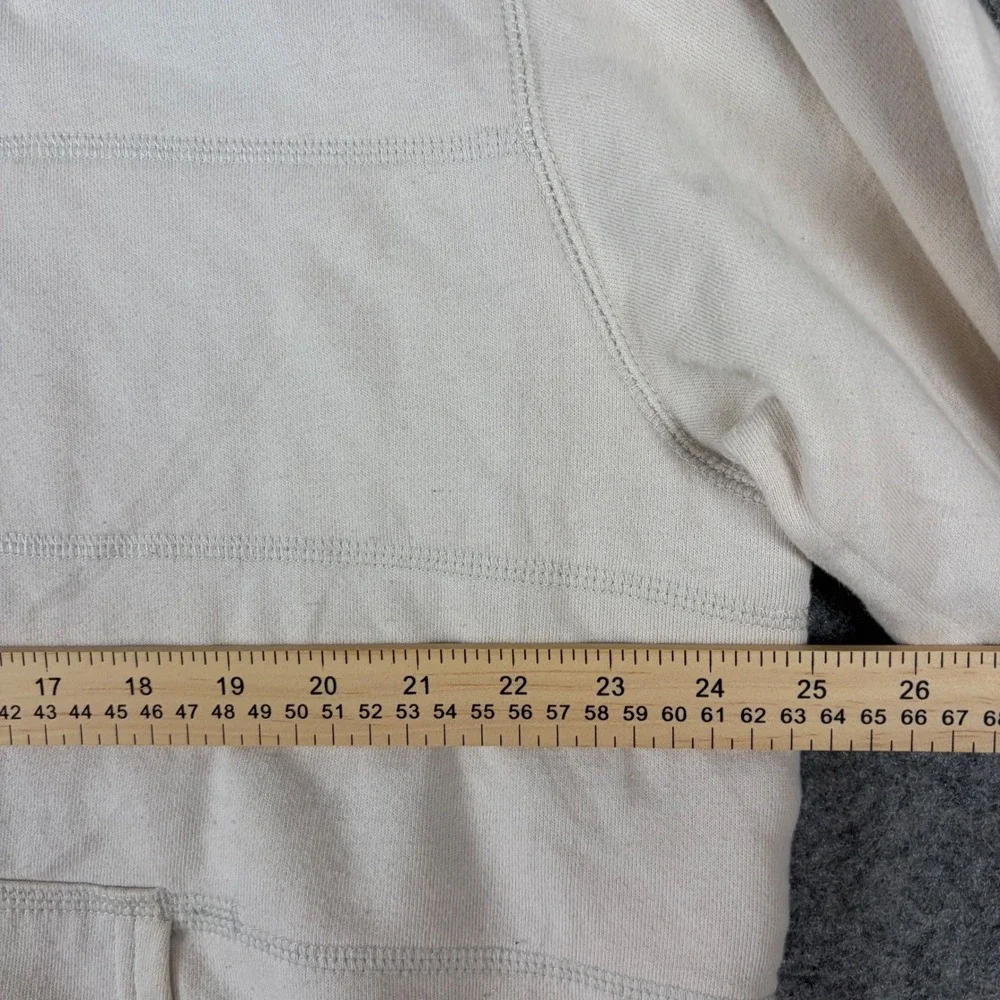 The North Face Full Zip Hoodie Mens XXL Cream Sherpa Lined Heavyweight Jacket‎